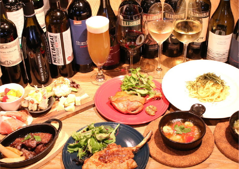 日本国中、世界各国のお酒と料理